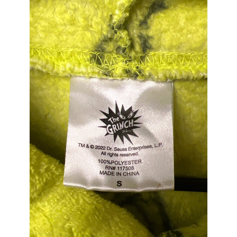 The Grinch All Over Print Fuzzy Fleece Hoodie Sweatshirt Sm Christmas Funny Cozy - Picture 4 of 9
